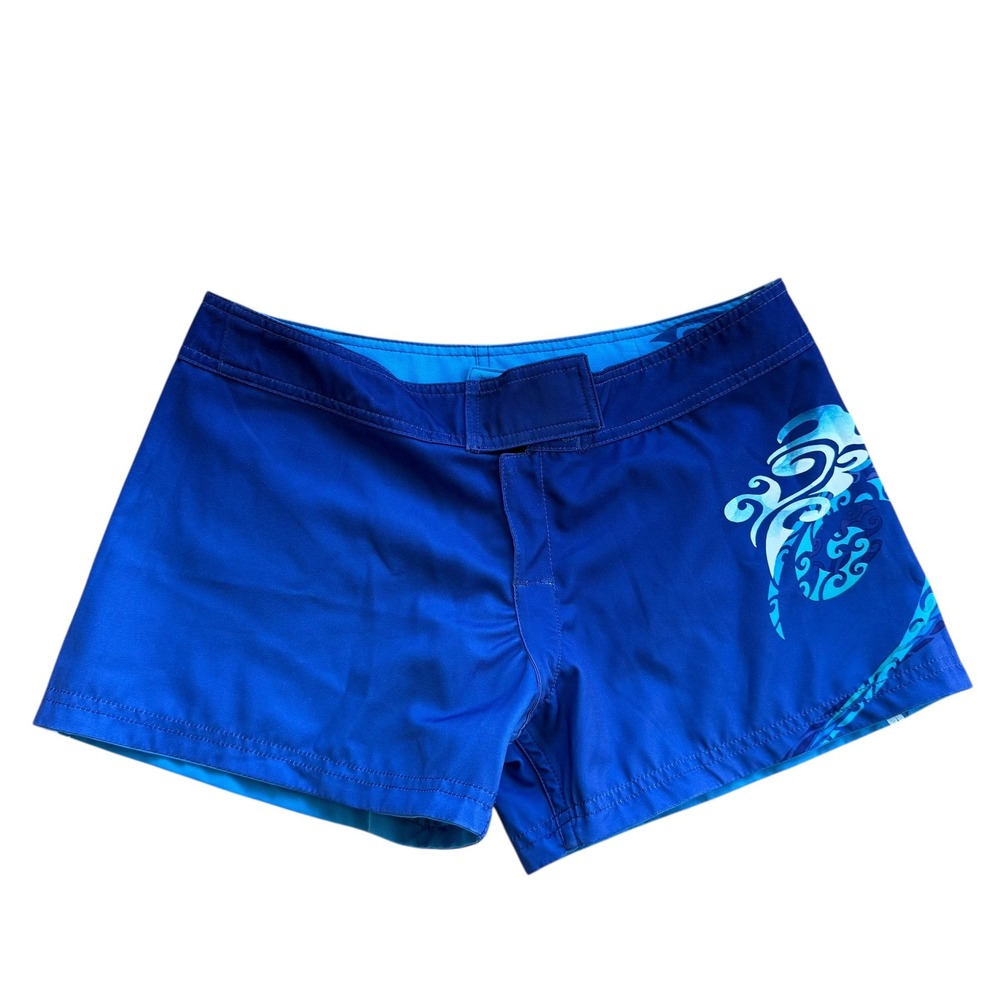 Crazy Shirts Hydro Print Board Shorts Blue Tribal Women Size 4 NWT - Picture 9 of 10